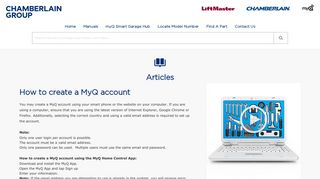 How to create a MyQ account - LiftMaster - Chamberlain Group