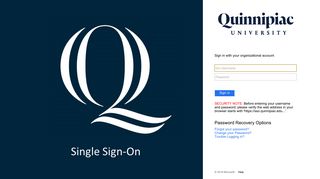 Sign In - Quinnipiac University