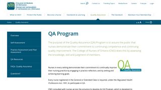 Quality Assurance - CNO