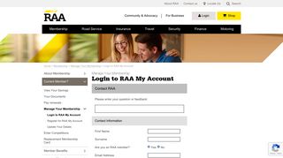 Login to RAA My Account | RAA