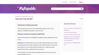 How can I pay my bill? – MyRepublic