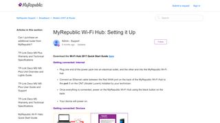 MyRepublic Wi-Fi Hub: Setting it Up – MyRepublic Support