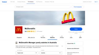 McDonald's Manager Salaries in Australia | Indeed.com