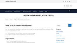www.myretirementfuture.com - Login To My Retirement Future Account