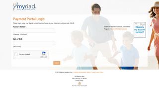 Myriad Payment Portal: Login