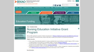 Nursing Education Initiative - RNAO