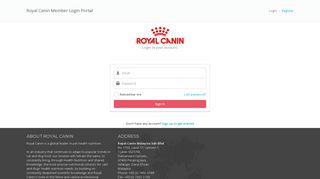 Member Login - Royal Canin Malaysia - Royal Canin