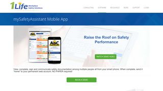 mySafetyAssistant Mobile App - 1Life Workplace Safety Solutions