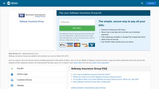 Safeway Insurance Group: Login, Bill Pay, Customer Service and Care ...