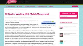 10 Tips for Working with MySaleManager.net | Consignment Mommies