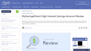 MySavingsDirect High Interest Savings Account Review - MagnifyMoney
