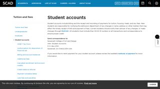 Student accounts | SCAD
