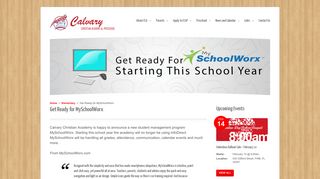 Get Ready for MySchoolWorx – Calvary Christian Academy