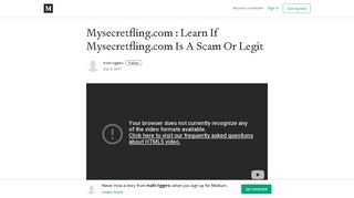 Mysecretfling.com : Learn If Mysecretfling.com Is A Scam Or Legit