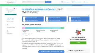 Access concordma.myseniorcenter.net. Log In - MySeniorCenter