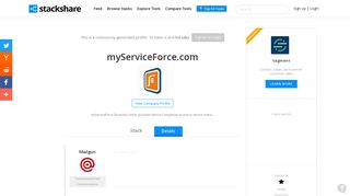 myServiceForce.com - myServiceForce.com Tech Stack | StackShare