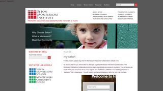my.seton » Seton Montessori Institute