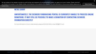SickKids Fundraising Portal