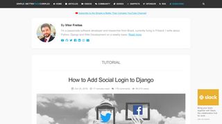 How to Add Social Login to Django - Simple is Better Than Complex