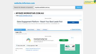 mysizz.workstar.com.au at WI. Login | CFL - Website Informer