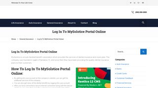 www.mysolstice.net - Log In To MySolstice Portal Online