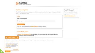 Sophos MyUTM Licensing Portal