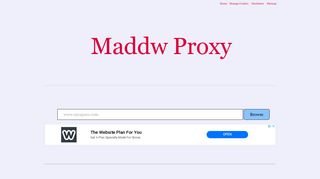 Free Myspace Proxy - Maddw