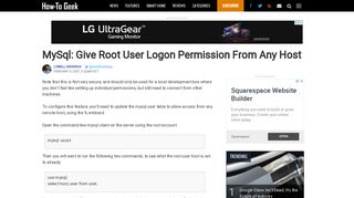 MySql: Give Root User Logon Permission From Any Host - How-To Geek