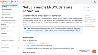 Set up a remote MySQL database connection | Magento 2 Developer ...