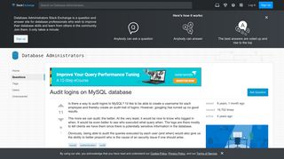 authentication - Audit logins on MySQL database - Database ...