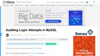 Auditing Login Attempts in MySQL - DZone Performance