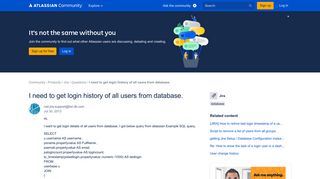 I need to get login history of all users from data... - Atlassian Community