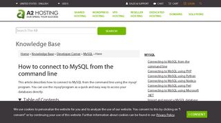 How to connect to MySQL from the command line