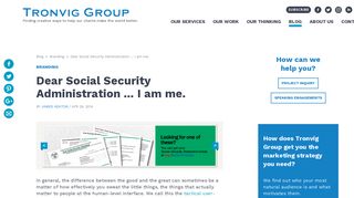 Dear Social Security Administration. Troubles signing on the SSA ...