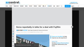 Xerox reportedly in talks with Fujifilm - AZCentral.com