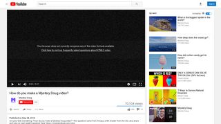 How do you make a Mystery Doug video? - YouTube