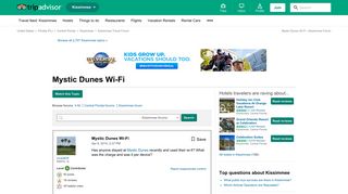 Mystic Dunes Wi-Fi - Kissimmee Forum - TripAdvisor