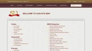 Shakopee Mdewakanton Sioux Community Site Map