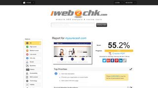 mysurecash.com | Website SEO Review and Analysis | iwebchk