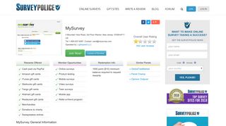 MySurvey Ranking and Reviews - SurveyPolice