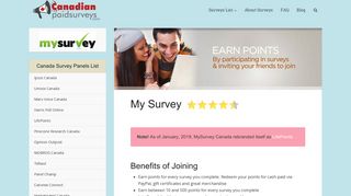 My Survey – Canadian Paid Surveys