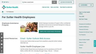 For Employees | Sutter Health