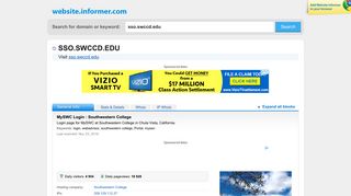 sso.swccd.edu at WI. MySWC Login : Southwestern College