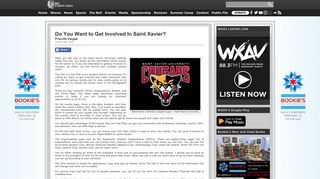 Do You Want to Get Involved In Saint Xavier? « SXUSTUDENTMEDIA