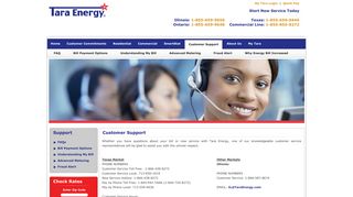 Tara Energy - Customer Support