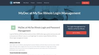 MyDec at MyTax Illinois Login Management - Team Password Manager