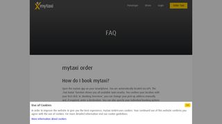 FAQ - mytaxi - The Taxi App