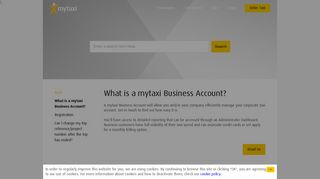 What is a mytaxi Business Account? - mytaxi - The Taxi App