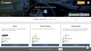 Driver jobs in London - AppJobs