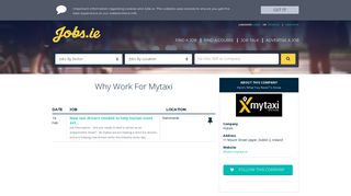 mytaxi is hiring. Apply now. - Jobs.ie